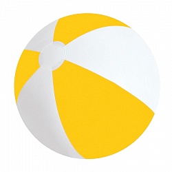 Мяч надувной "ЗЕБРА", желтый, 45 см, ПВХ