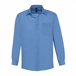 Рубашка"Baltimore", васильковый_M, 65% полиэстер, 35% хлопок, 105г/м2