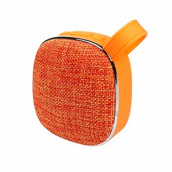 Колонка мини MAREK с текстильной решеткой оранжевая