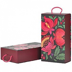 Коробка подарочная  "Калинка", складная,  31,5х18х8 см,  кашированный картон