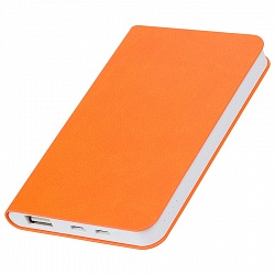 Универсальный аккумулятор  "Softi" (4000mAh),оранжевый, 7,5х12,1х1,1см, искусственная кожа,пл