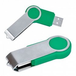 USB flash-карта "Swing" (8Гб),зеленая,6х2,3х1см,металл,пластик
